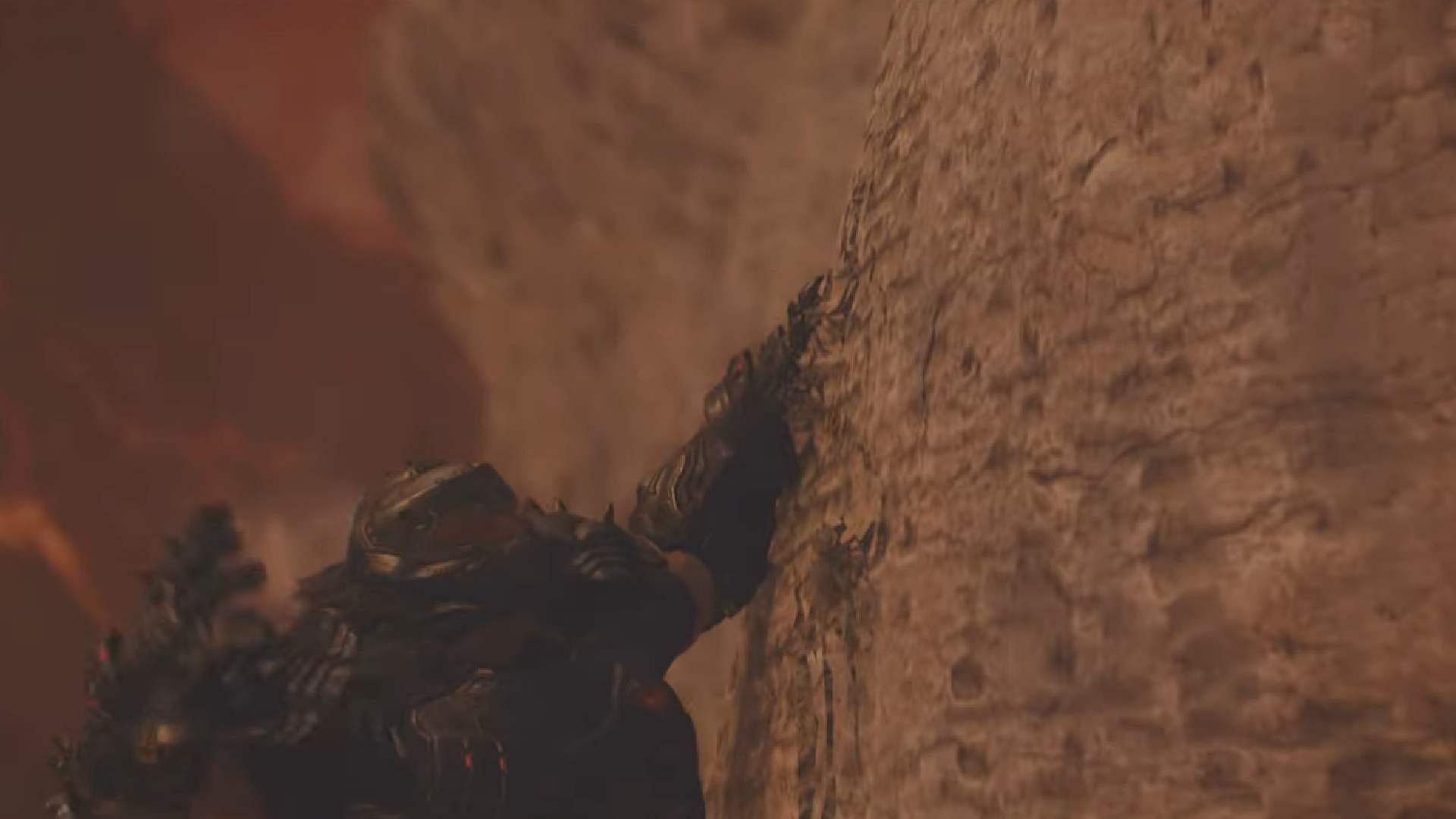 Cut scene showcasing Slayer manages to hold Ahzrak's spaceship at the end of Reckoning mission (Image via Sportskeeda Gaming/Bethesda Softworks)